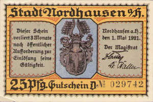 Germany, 25 Pfennig, 987.1m