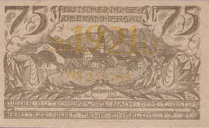 Germany, 75 Pfennig, 992.6