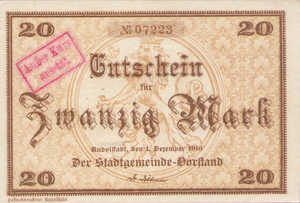 Germany, 20 Mark, 456.03b