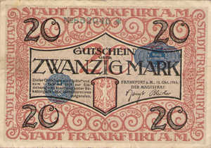 Germany, 20 Mark, 150.07b