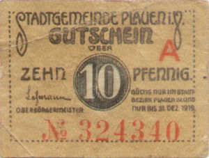 Germany, 10 Pfennig, P26.5h
