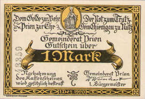 Germany, 1 Mark, 1074.3b