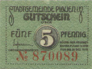 Germany, 5 Pfennig, P26.5a