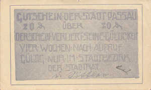 Germany, 20 Pfennig, P7.12g