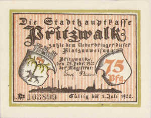 Germany, 75 Pfennig, 1077.1