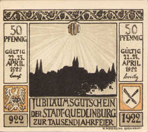 Germany, 50 Pfennig, 1087.6
