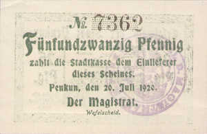 Germany, 25 Pfennig, P13.2e
