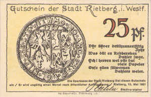Germany, 25 Pfennig, 1123.1