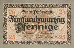 Germany, 25 Pfennig, P30.3a
