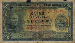 Portuguese Guinea, 20 Escudo, P22