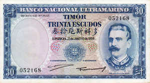 Timor, 30 Escudo, P22a Sign.1