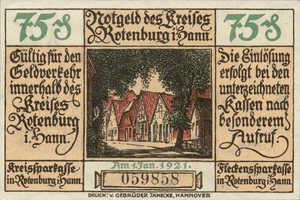 Germany, 75 Pfennig, 1139.2