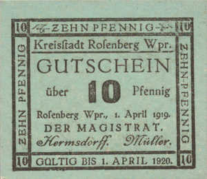 Germany, 10 Pfennig, R43.3a