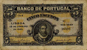 Portugal, 5 Escudo, P133 Sign.1