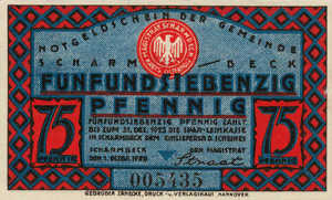Germany, 75 Pfennig, 1173.2a