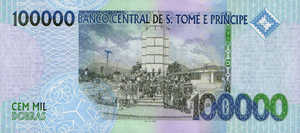 São Tomé and Príncipe (Saint Thomas and Prince), 100,000 Dobra, P69b