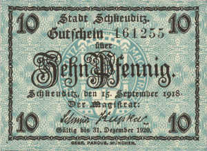 Germany, 10 Pfennig, S28.2b
