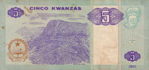 Angola, 5 Kwanza, P144ar