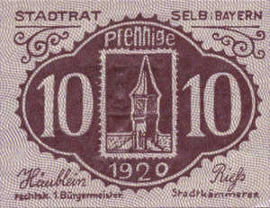 Germany, 10 Pfennig, S71.6