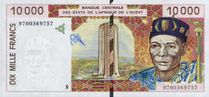 West African States, 10,000 Franc, P914Sa