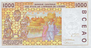 West African States, 1,000 Franc, P911Sb