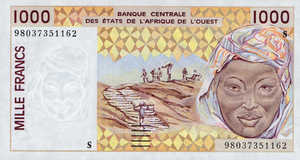 West African States, 1,000 Franc, P911Sb