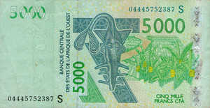 West African States, 5,000 Franc, P917Sb