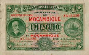 Mozambique, 1 Escudo, P66a