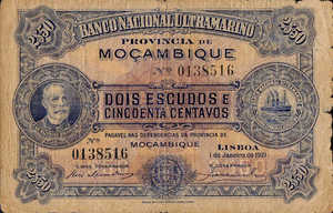 Mozambique, 2 1/2 Escudo, P67b