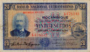 Mozambique, 20 Escudo, P85 Sign.2