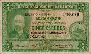 Mozambique, 5 Escudo, P94 Sign.3