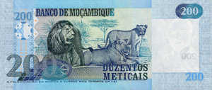 Mozambique, 200 Meticais, P146NEW
