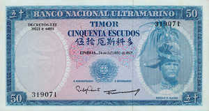 Timor, 50 Escudo, P27a Sign.8