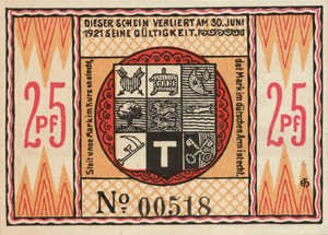 Germany, 25 Pfennig, 1262.4