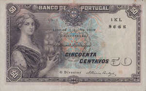 Portugal, 50 Centavo, P112b Sign.3