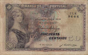 Portugal, 50 Centavo, P112b Sign.2