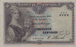 Portugal, 50 Centavo, P112b Sign.5