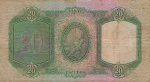 Portugal, 20 Escudo, P153a Sign.3