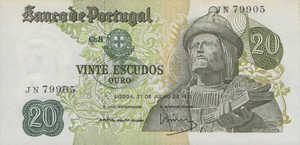 Portugal, 20 Escudo, P173 Sign.1