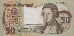 Portugal, 50 Escudo, P174a Sign.2