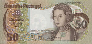 Portugal, 50 Escudo, P174b Sign.2