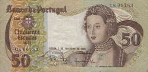 Portugal, 50 Escudo, P174b Sign.4