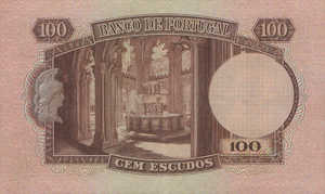 Portugal, 100 Escudo Ouro, P159 v2 Sign.1