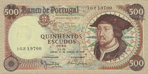 Portugal, 500 Escudo, P170a Sign.4