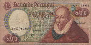 Portugal, 500 Escudo, P177a Sign.3