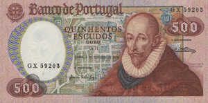 Portugal, 500 Escudo, P177a Sign.5