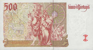 Portugal, 500 Escudo, P187a Sign.3