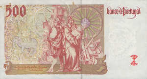 Portugal, 500 Escudo, P187a Sign.4