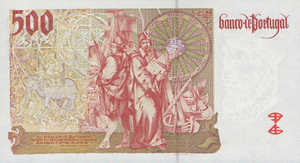 Portugal, 500 Escudo, P187b Sign.2