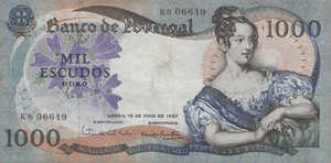 Portugal, 1,000 Escudo, P172a Sign.4